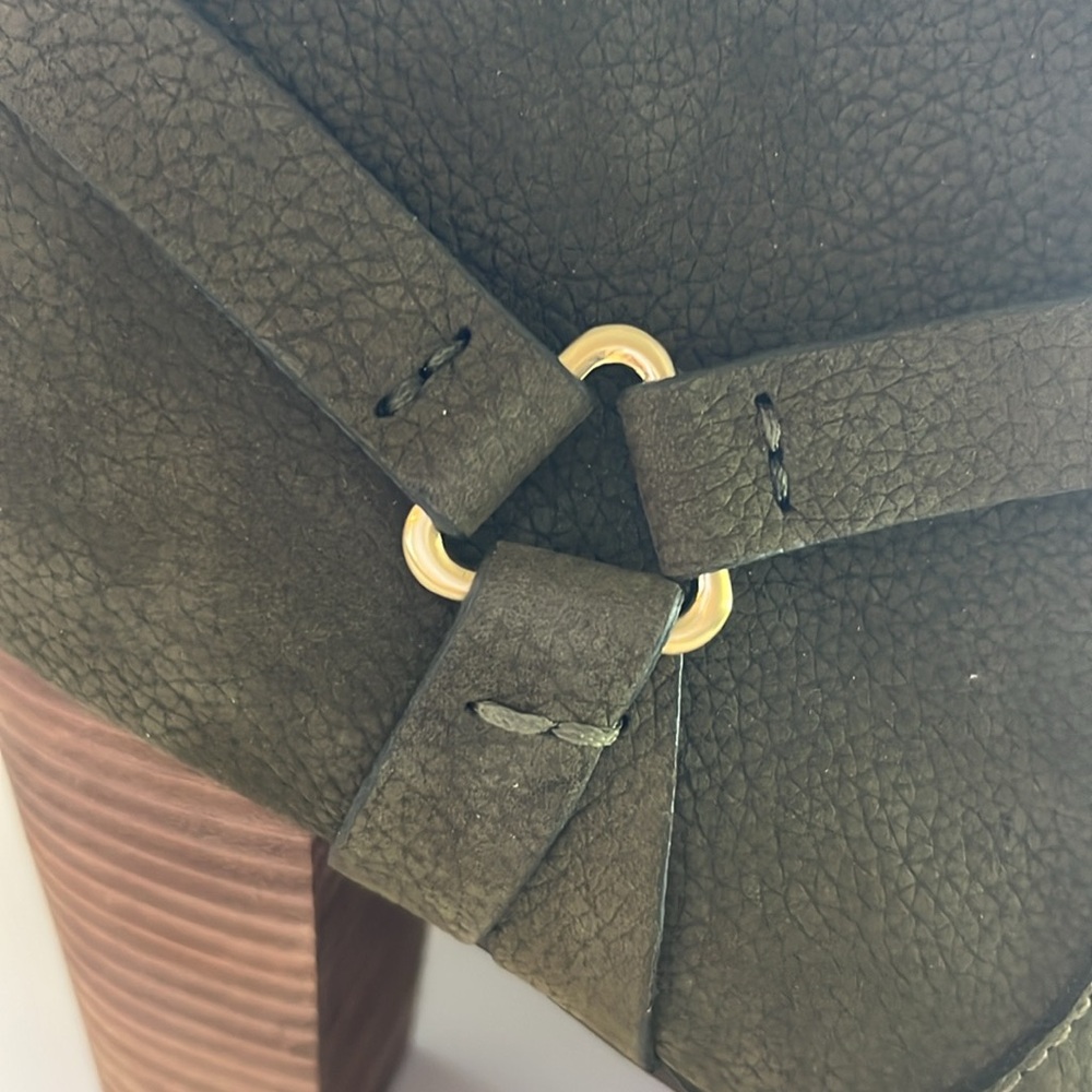Cole Haan Green Sued Ankle Boots 11 NEW